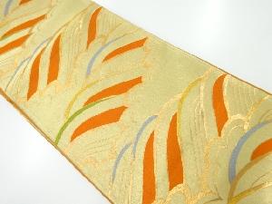 アンティーク　雲に波模様織出し袋帯（材料）